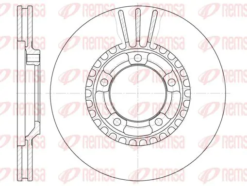 Handler.Part Brake disc KAWE 6126010 1