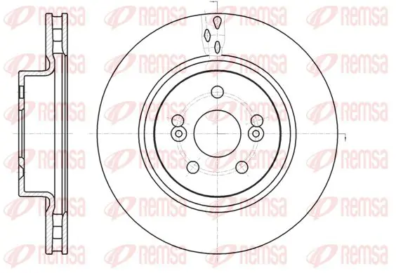 Handler.Part Brake disc KAWE 6126410 1