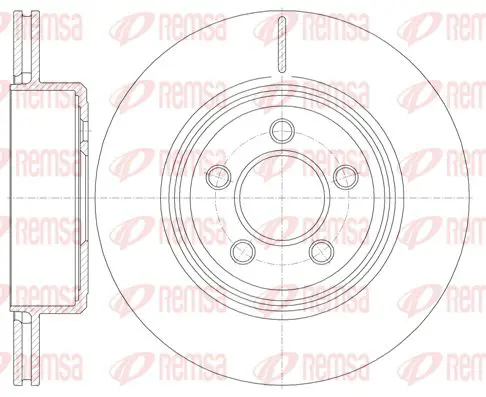 Handler.Part Brake disc KAWE 6127010 1