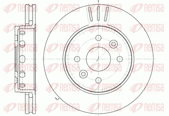 Handler.Part Brake disc KAWE 6127210 1