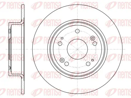 Handler.Part Brake disc KAWE 6127800 1