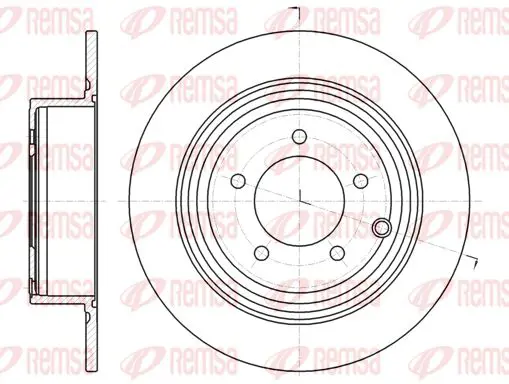 Handler.Part Brake disc KAWE 6129000 1