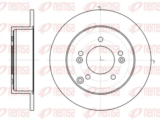 Handler.Part Brake disc KAWE 6129300 1