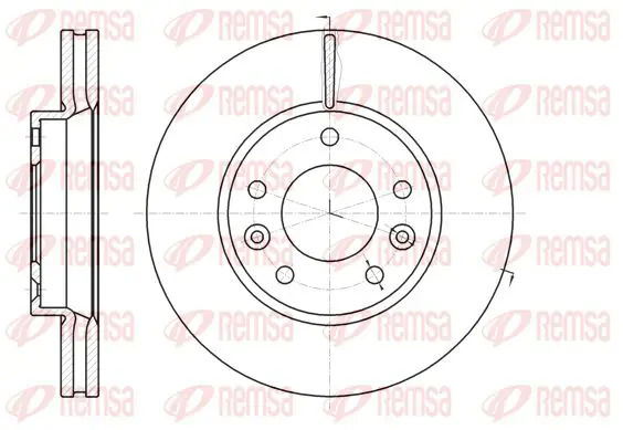 Handler.Part Brake disc KAWE 6129410 1