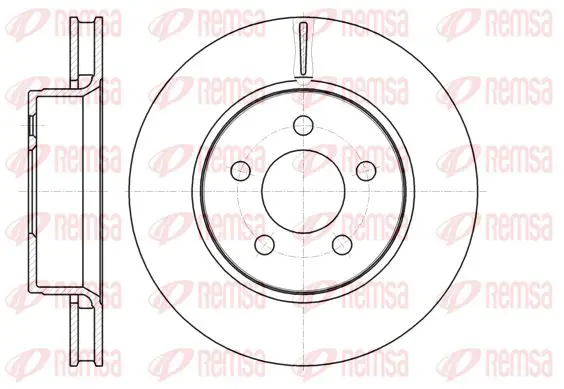 Handler.Part Brake disc KAWE 6130110 1