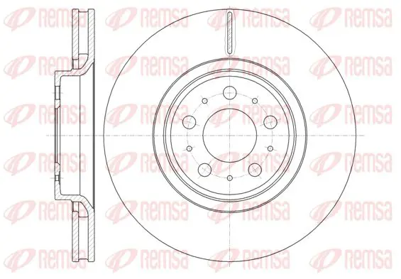 Handler.Part Brake disc KAWE 6130310 1