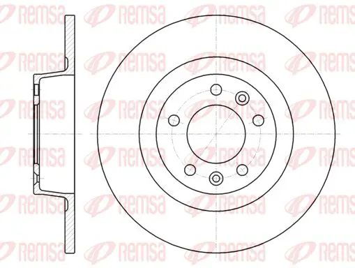 Handler.Part Brake disc KAWE 6131200 1