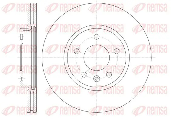 Handler.Part Brake disc KAWE 6131410 1