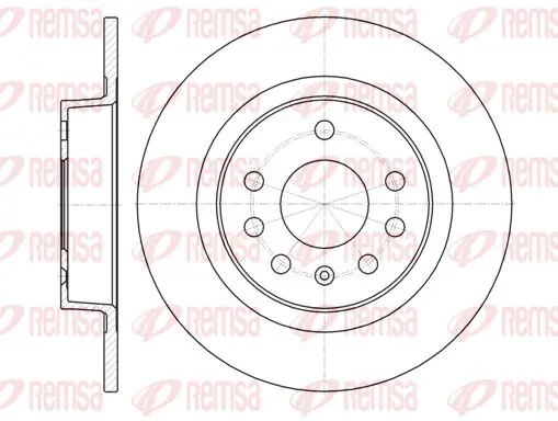 Handler.Part Brake disc KAWE 6131700 1