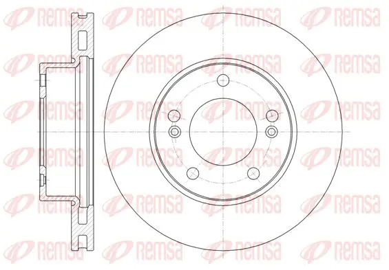 Handler.Part Brake disc KAWE 6132310 1