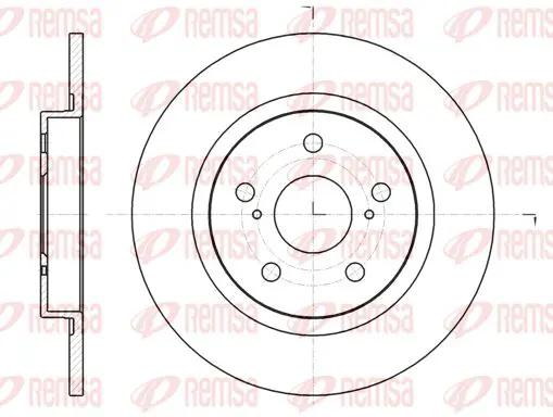 Handler.Part Brake disc KAWE 6132500 1