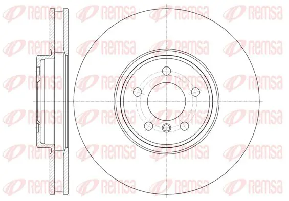 Handler.Part Brake disc KAWE 6133310 1