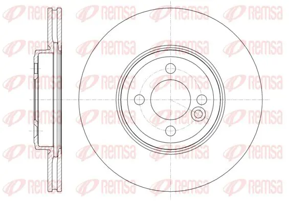 Handler.Part Brake disc KAWE 6133410 1