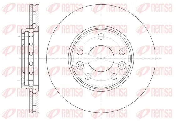 Handler.Part Brake disc KAWE 6134610 1