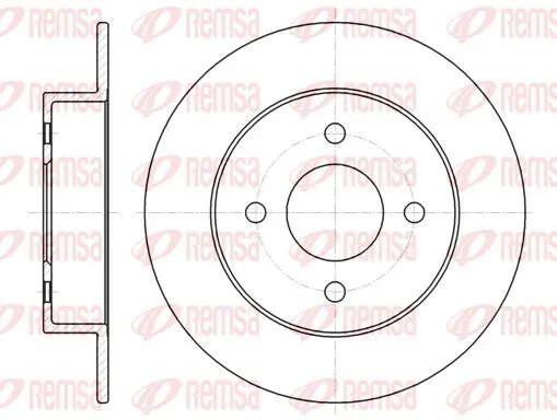 Handler.Part Brake disc KAWE 6135300 1