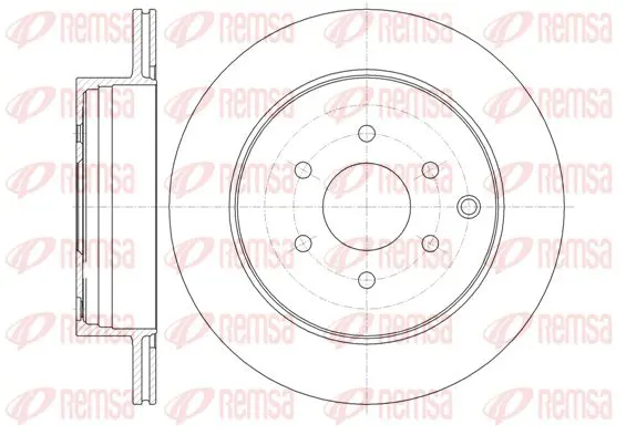 Handler.Part Brake disc KAWE 6135410 1