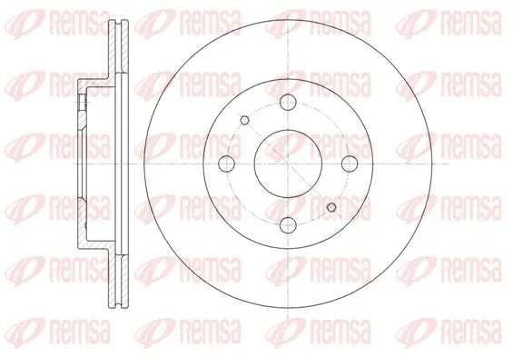 Handler.Part Brake disc KAWE 6135510 1