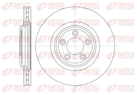 Handler.Part Brake disc KAWE 6137410 1