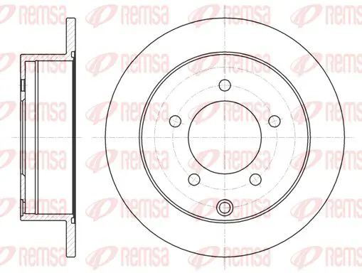 Handler.Part Brake disc KAWE 6137700 1