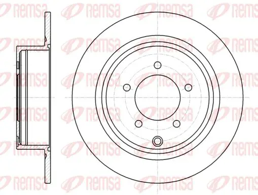 Handler.Part Brake disc KAWE 6155400 1