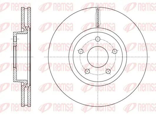 Handler.Part Brake disc KAWE 6156210 1