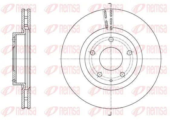 Handler.Part Brake disc KAWE 6157410 1