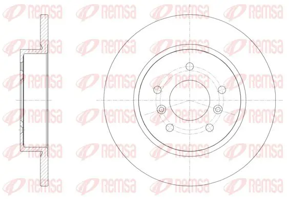 Handler.Part Brake disc KAWE 6158200 1