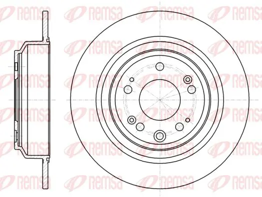 Handler.Part Brake disc KAWE 6160800 1