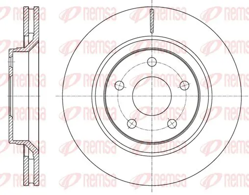 Handler.Part Brake disc KAWE 6161010 1