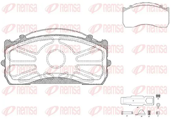 Handler.Part Brake pad set, disc brake KAWE JCA81580 1