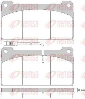 Handler.Part Brake pad set, disc brake KAWE JCA82340 1