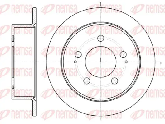 Handler.Part Brake disc KAWE 6141400 1