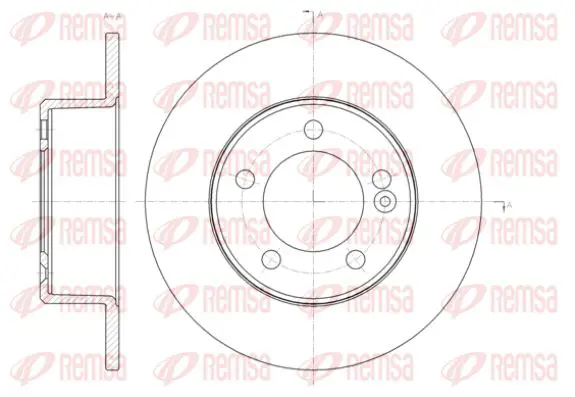 Handler.Part Brake disc KAWE 6143300 1