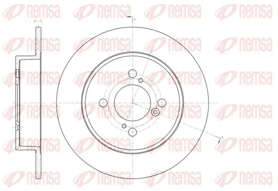 Handler.Part Brake disc KAWE 6148300 1