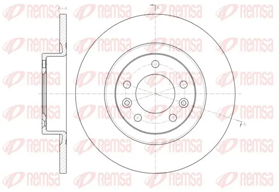 Handler.Part Brake disc KAWE 6147300 1