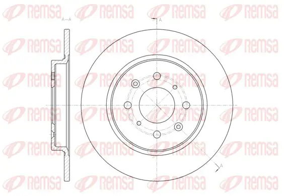 Handler.Part Brake disc KAWE 6146100 1