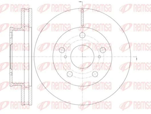 Handler.Part Brake disc KAWE 6142110 1