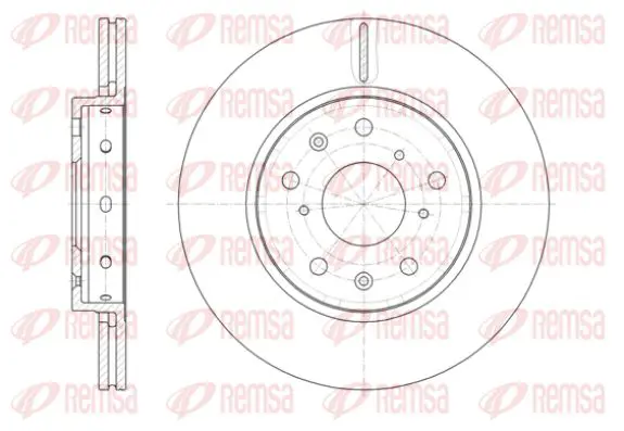 Handler.Part Brake disc KAWE 6141710 1