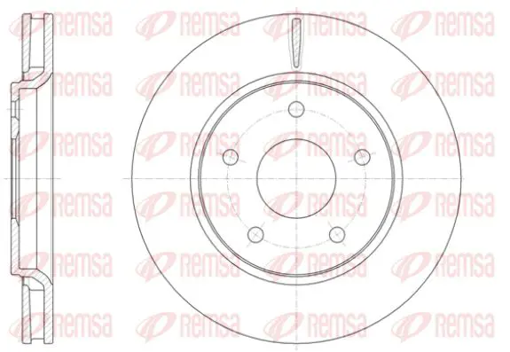 Handler.Part Brake disc KAWE 6139310 1