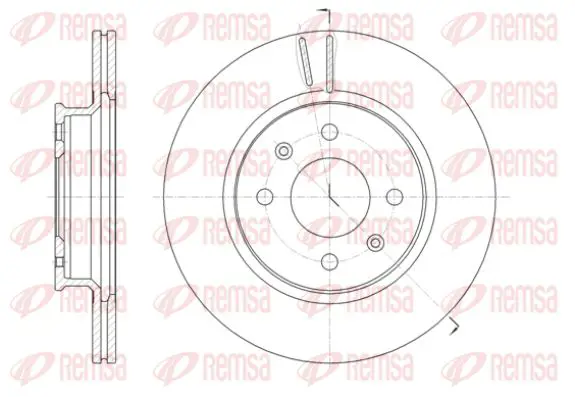 Handler.Part Brake disc KAWE 6142410 1