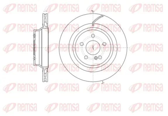 Handler.Part Brake disc KAWE 6140410 1