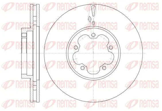 Handler.Part Brake disc KAWE 6146010 1