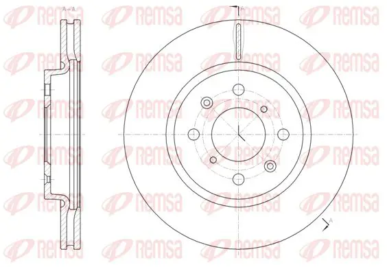 Handler.Part Brake disc KAWE 6148110 1