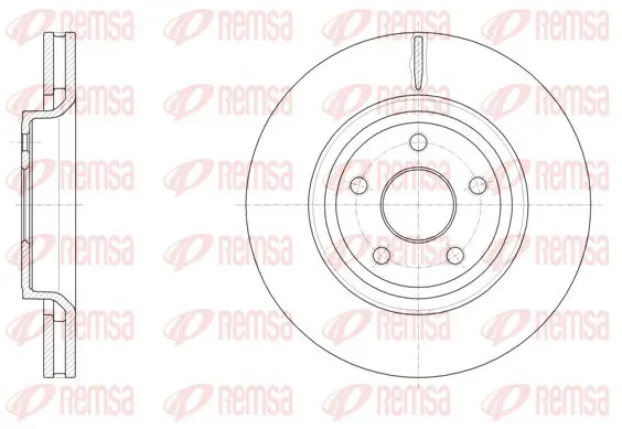 Handler.Part Brake disc KAWE 6151210 1