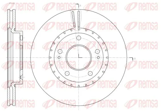 Handler.Part Brake disc KAWE 6143410 1