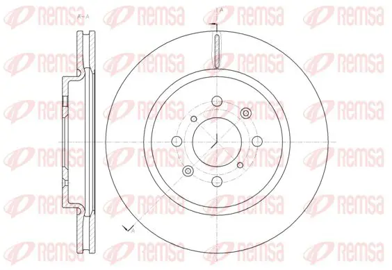 Handler.Part Brake disc KAWE 6148210 1