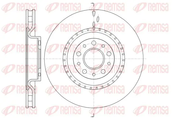 Handler.Part Brake disc KAWE 6145810 1