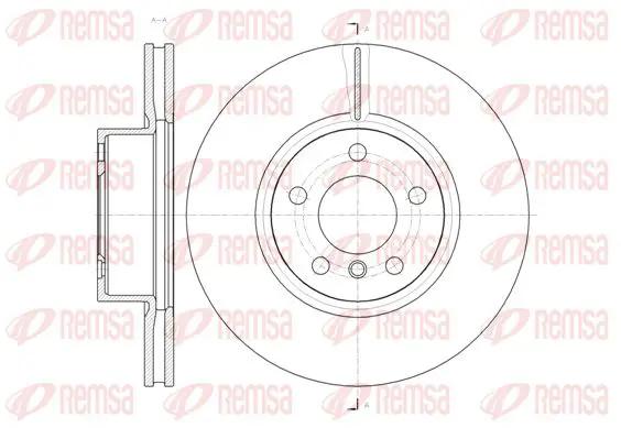 Handler.Part Brake disc KAWE 6145410 1