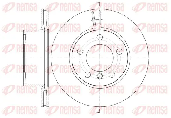 Handler.Part Brake disc KAWE 6144810 1