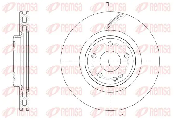 Handler.Part Brake disc KAWE 6152410 1